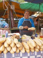 Sandwich-Stand auf dem
Hmong-Markt